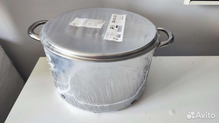Кастрюля IKEA из нержавейки 10 л, новая в упаковке