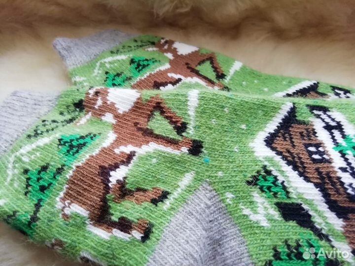 Шерстяные носки