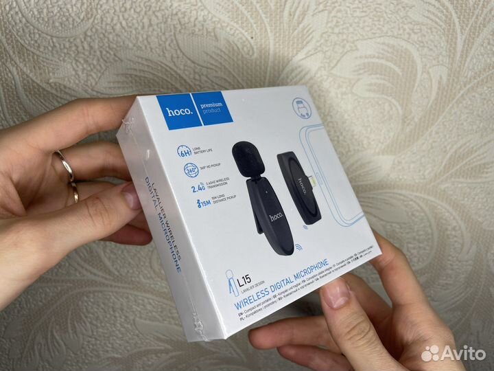 Петличный беспроводной микрофон для iPhone