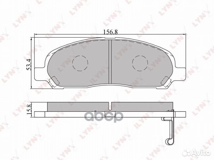 Колодки тормозные дисковые перед BD5510 LYN