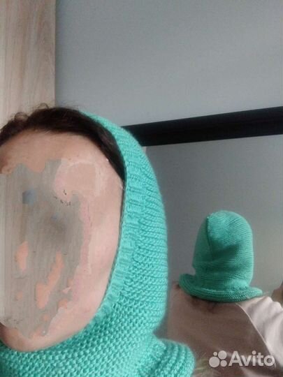 Капор женский вязаный