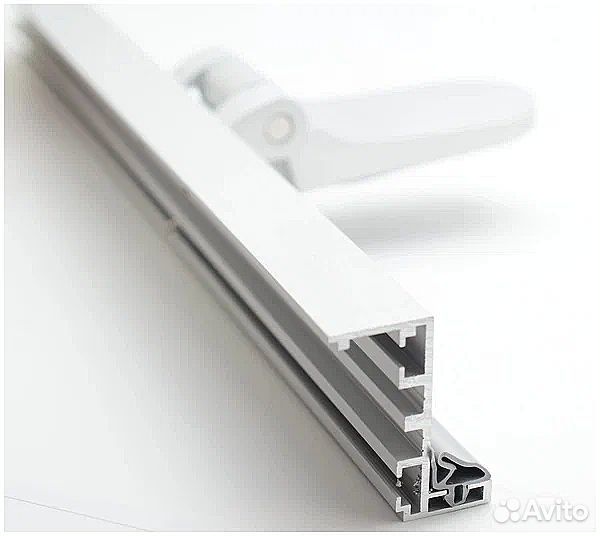 Дверь стеклянная Матовая 2000 х 800 с фурнитурой