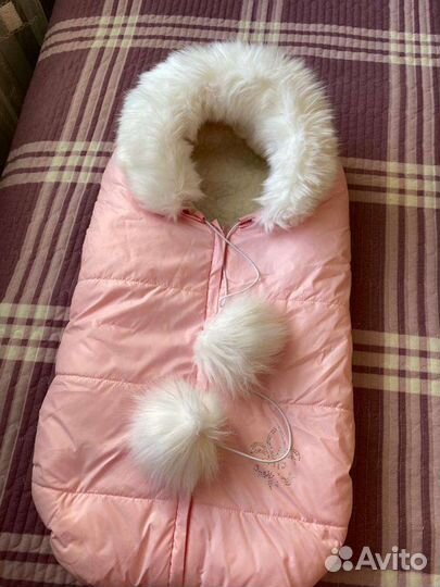 Конверт на выписку зимний для девочки