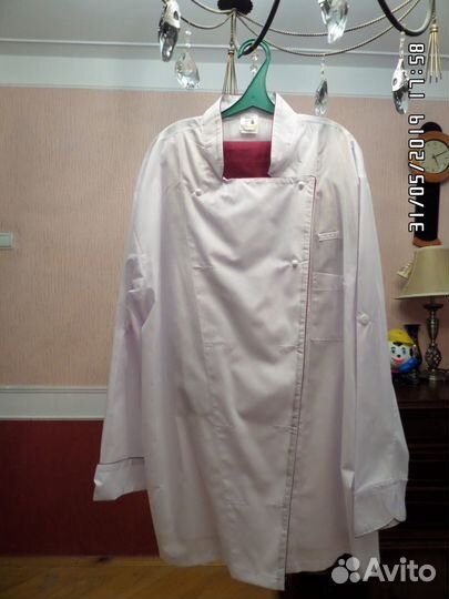 Китель поварской, брюки и фартук
