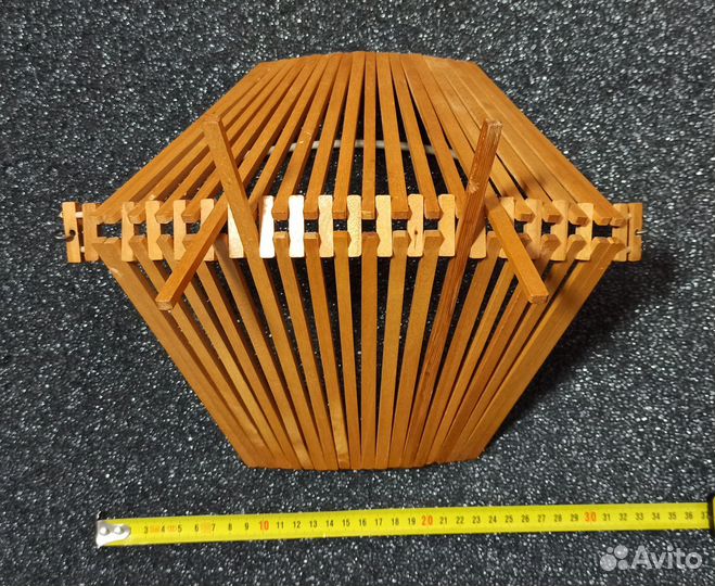 Хлебница / конфетница деревянная складная, СССР