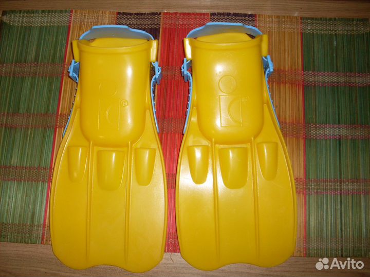 Набор ласты новые детские и трубка с очками