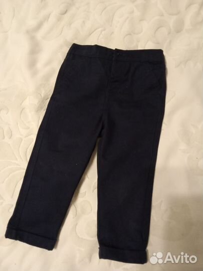 Новогодняя рубашка hm 92, брюки