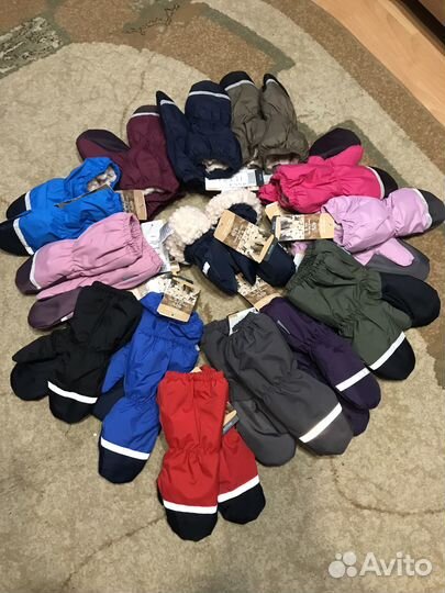 Краги варежки Kerry зима на овчине - 1,2,3,4,6 раз