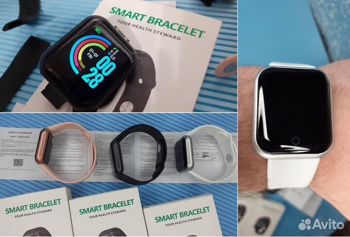 SMART Фитнес браслет Давление Пульс Уведомления