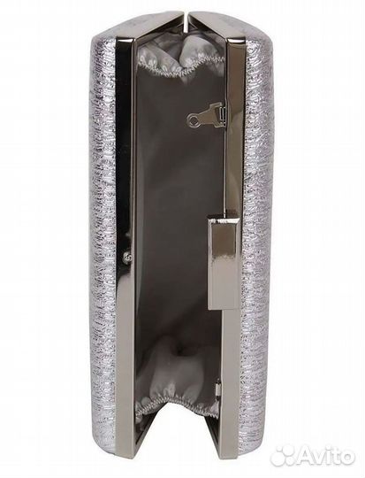 Серебристый клатч