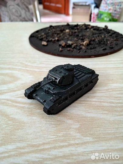 Модель танка Matilda + диорама