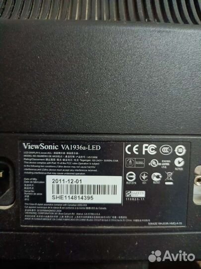 Монитор ViewsSonic VA1936A