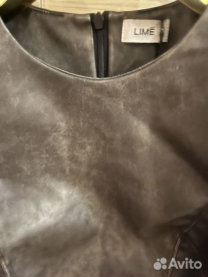 Платье lime кожаное