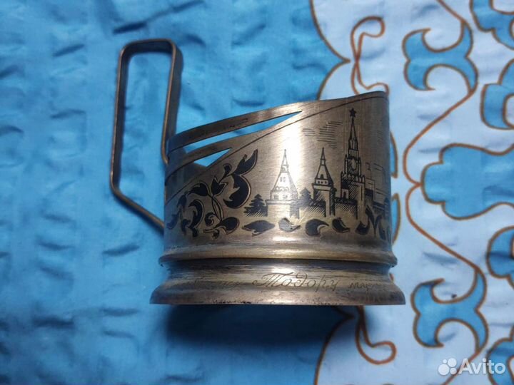 Серебряный подстаканник 875пр. Звезда