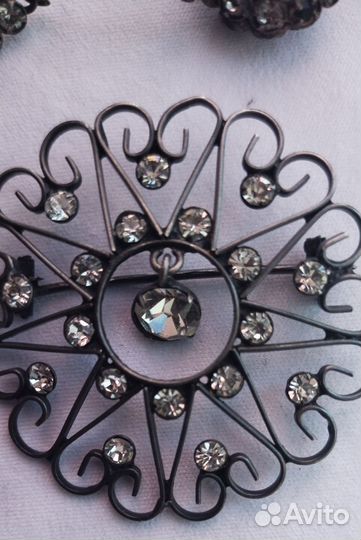 Брошь серебро 875 винтаж