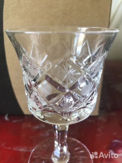 Рюмка хрустальная ромбы