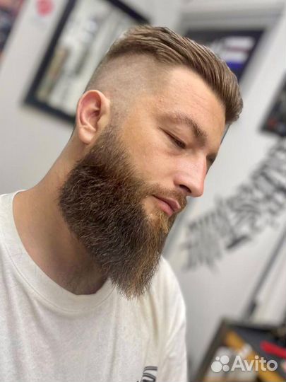 Стрижка бороды аккуратная и ровная