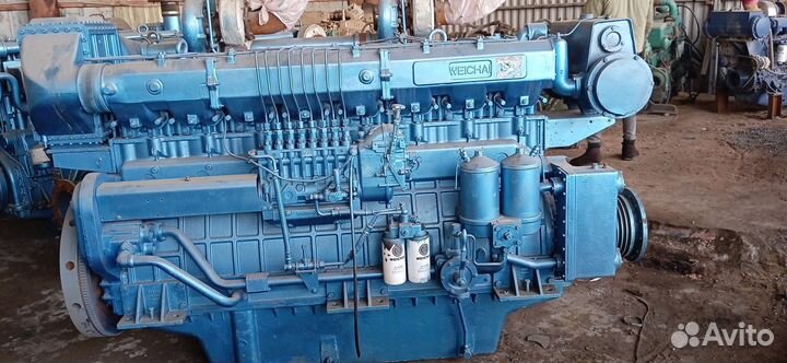 Низкооборотный судовой двигатель Weichai 6170
