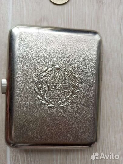 Портсигар Воин Освободитель 1945 Портсигар СССР