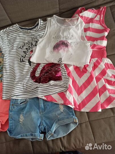 Вещи пакетом на девочку р.128