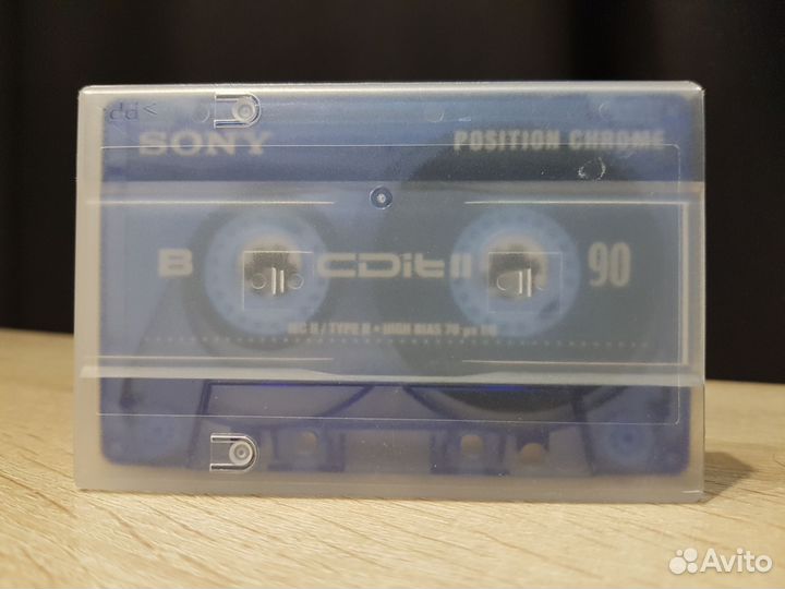 Аудиокассета sony CD It 90 slide Case Хром