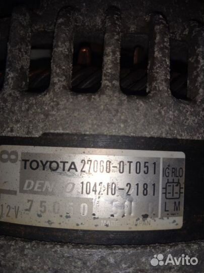Генератор Toyota Avensis T270 3ZR FAE 2009