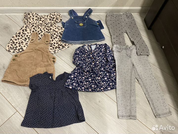 Детские вещи пакетом 29 шт. для девочек