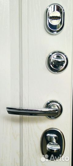 Дверь входная порта Темный Орех / Беленый Дуб