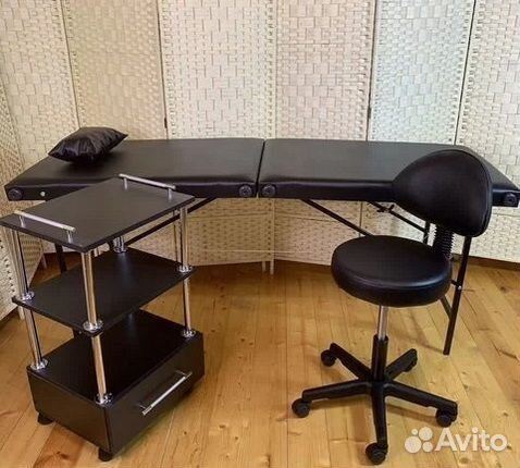 Кушетка, стул, тележка. Готовый набор для мастеров