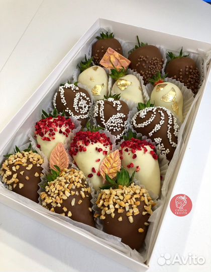 Клубника в бельгийском шоколаде подарок сюрприз