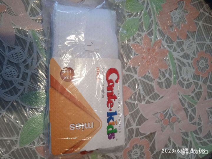 Колготки с рисунком для девочек новые