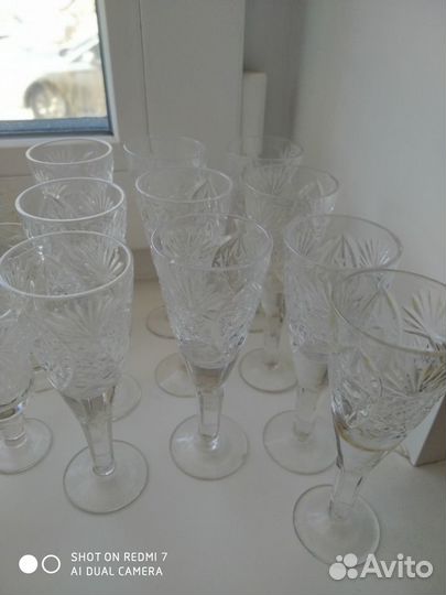 Хрусталь. Рюмки, фужеры, бокалы, стаканы, графин