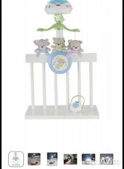 Мобиль Карусель на кроватку fisher price