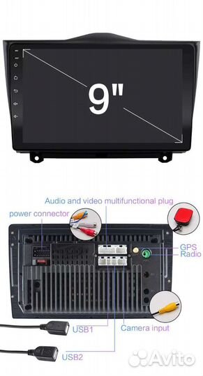 LADA Granta FL Android GPS магнитола новая