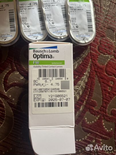 Линзы контактные optima Bausch&Lomb