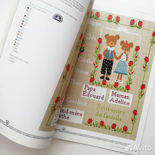Французский журнал - вышивка крестиком - мишки