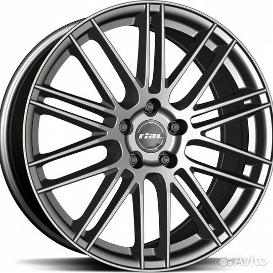 R21 5x112 9,5J ET22 D66,5 Rial KiboX Metal Grey