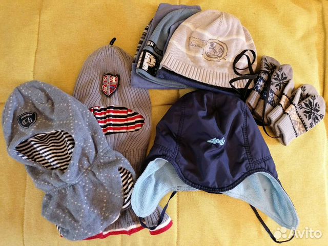 Шапки шлемы 2-4 года весна