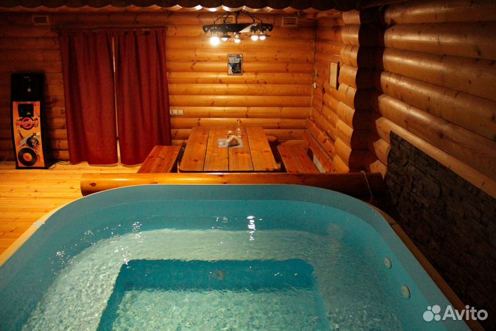 Баня сауна с бассейном