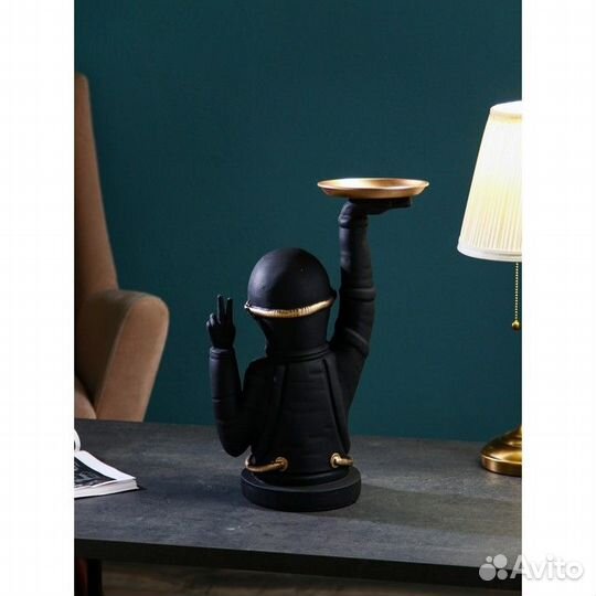 Подставка для мелочей 'Космонавт', полистоун, 47 с