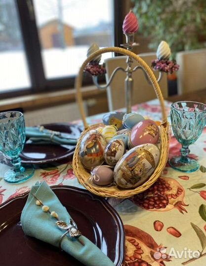 Декор Пасха подарочный набор яйца шкатулка