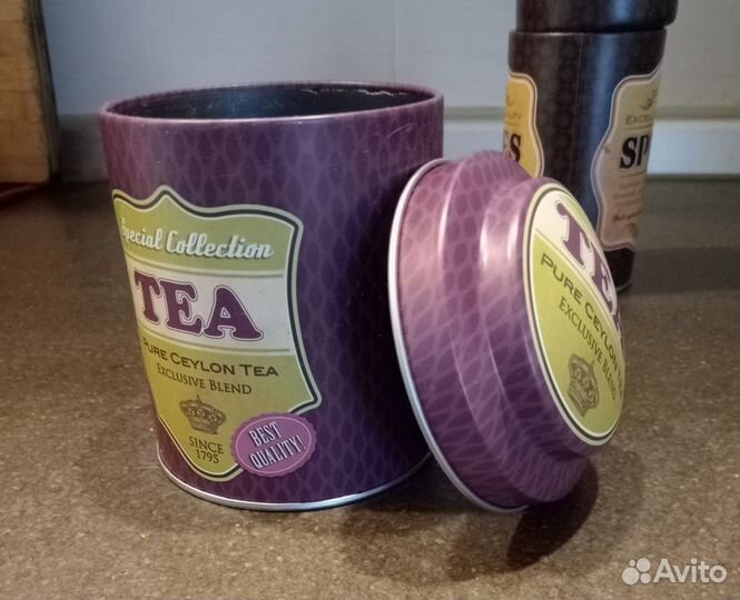 Жестяные банки для чая
