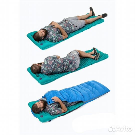 Надувной матрас с подушкой NatureHike