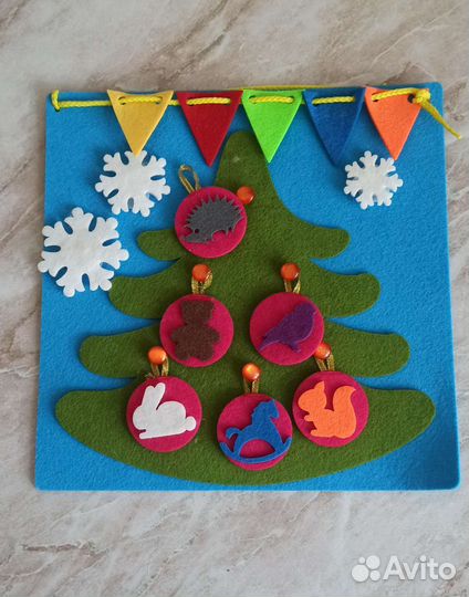 Ёлка из фетра