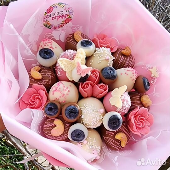 Букет из клубники в шоколаде