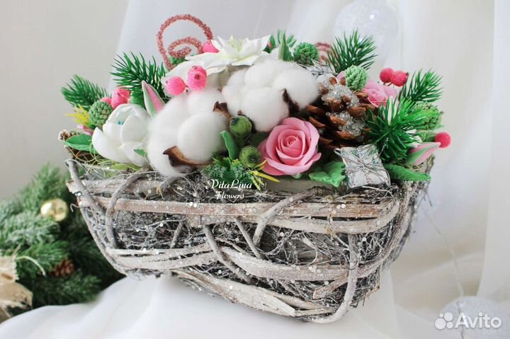 Букет цветов из полимерной глины