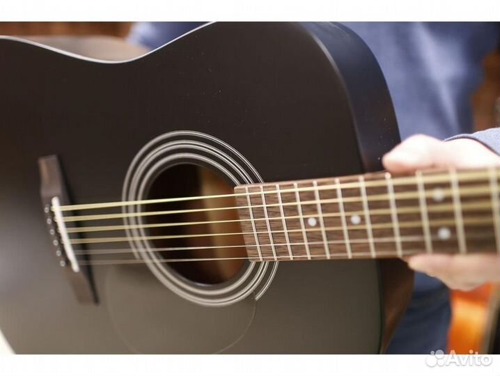 Cort AD810-BKS черная акустическая гитара