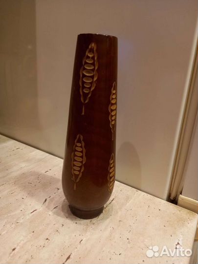 Ваза из дерева резная СССР