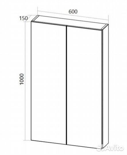Шкаф Gaula 60П 2д.White