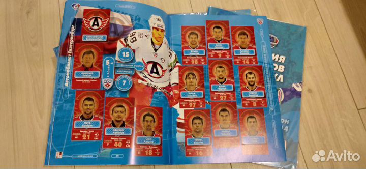 SeReal кхл 2013-2014 полный сет наклеек